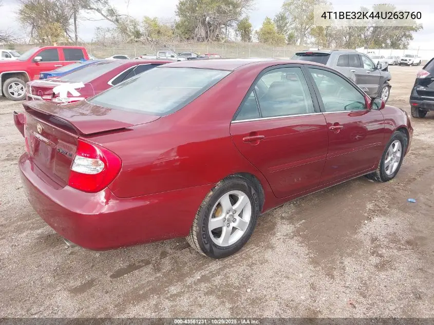 4T1BE32K44U263760 2004 Toyota Camry Se