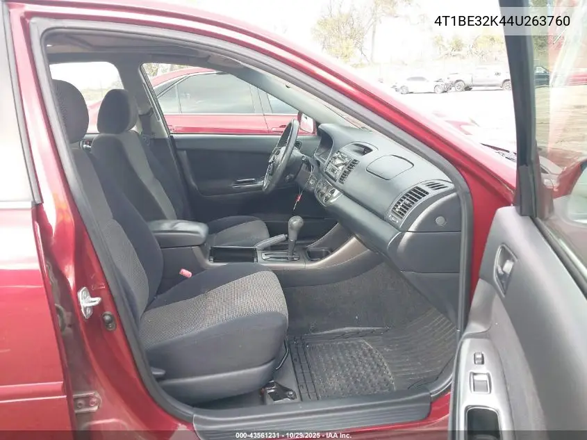 4T1BE32K44U263760 2004 Toyota Camry Se
