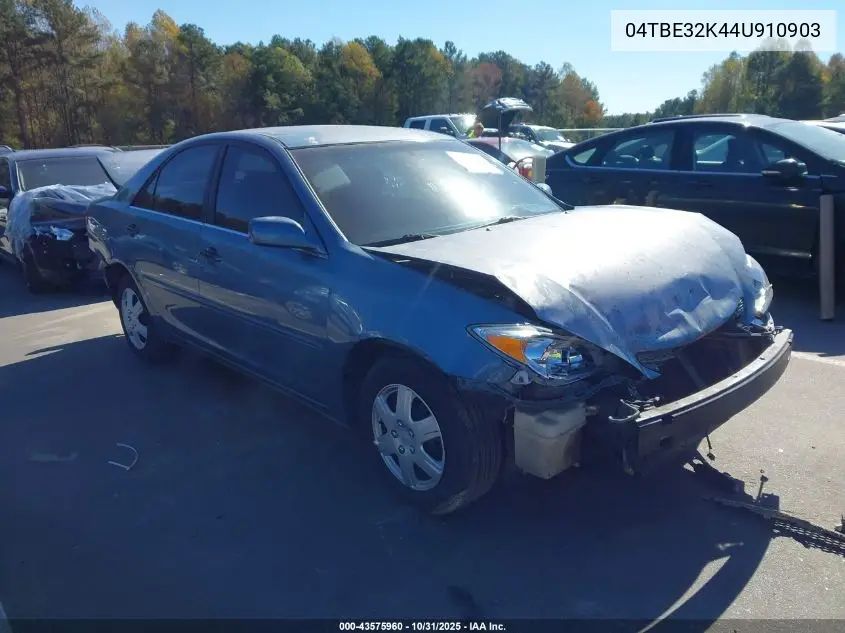 4T1BE32K44U910903 2004 Toyota Camry Le/Xle/Se