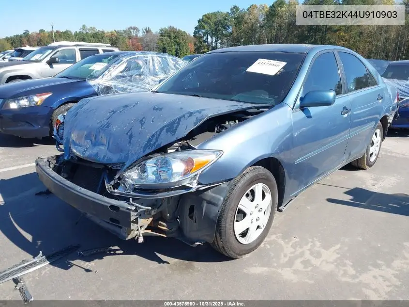4T1BE32K44U910903 2004 Toyota Camry Le/Xle/Se