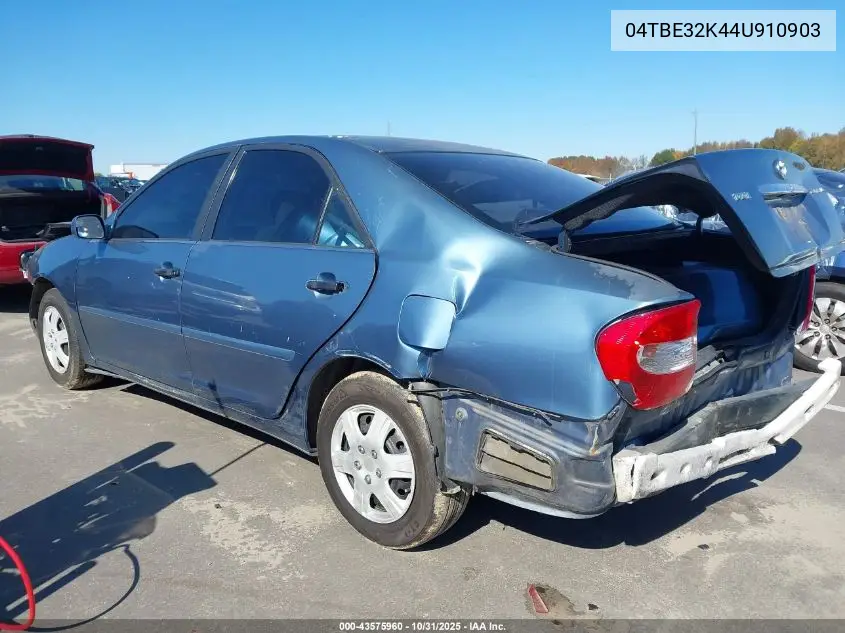 4T1BE32K44U910903 2004 Toyota Camry Le/Xle/Se