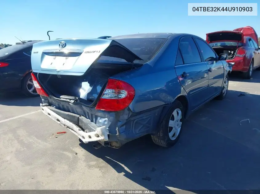 4T1BE32K44U910903 2004 Toyota Camry Le/Xle/Se