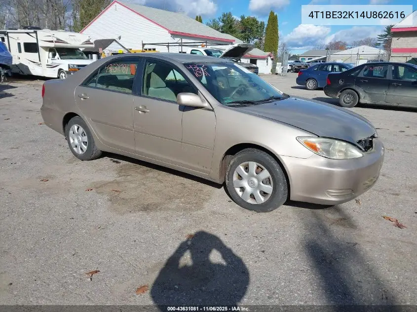 4T1BE32K14U862616 2004 Toyota Camry Le