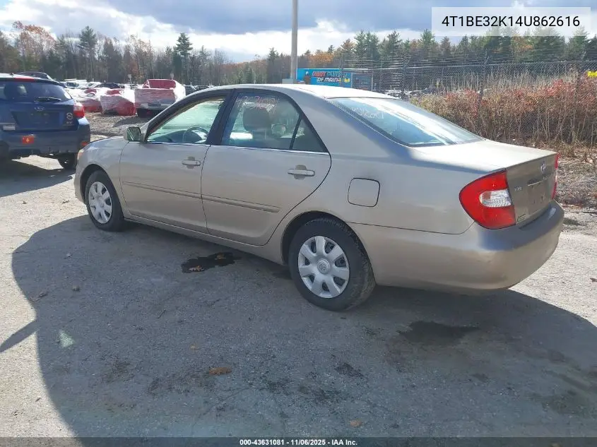 4T1BE32K14U862616 2004 Toyota Camry Le