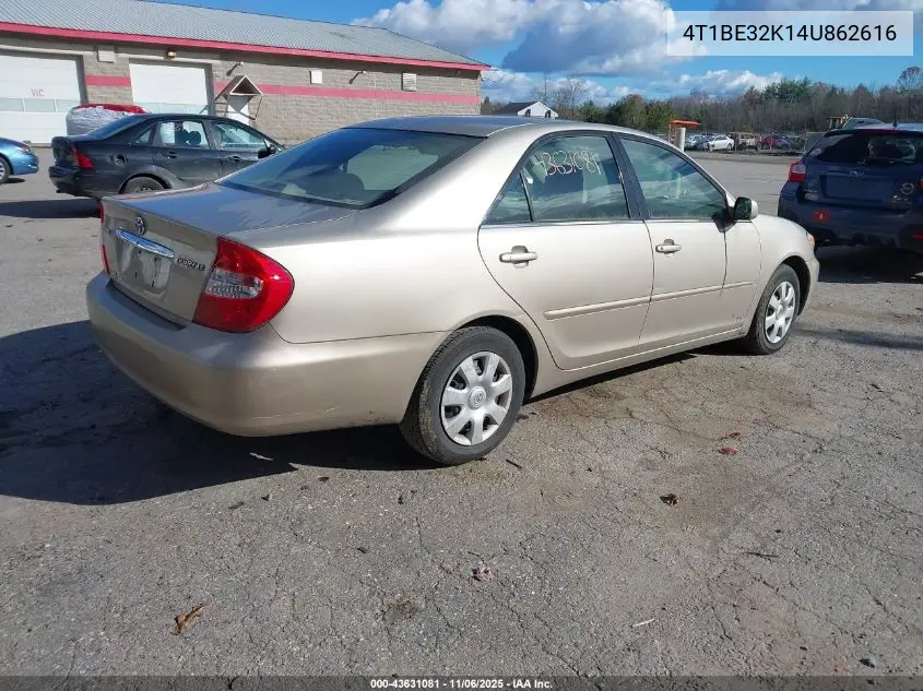4T1BE32K14U862616 2004 Toyota Camry Le