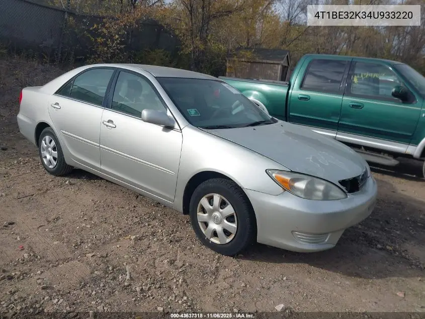 4T1BE32K34U933220 2004 Toyota Camry Le
