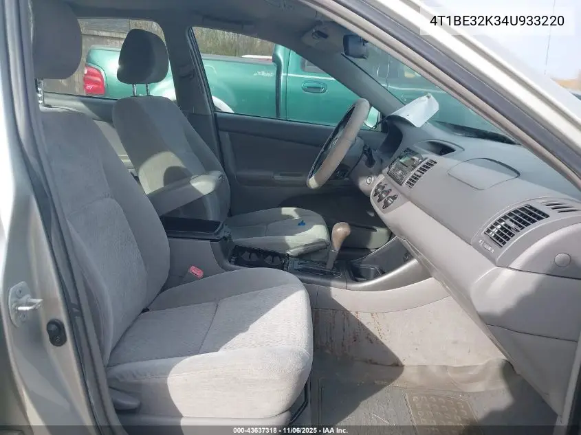 4T1BE32K34U933220 2004 Toyota Camry Le