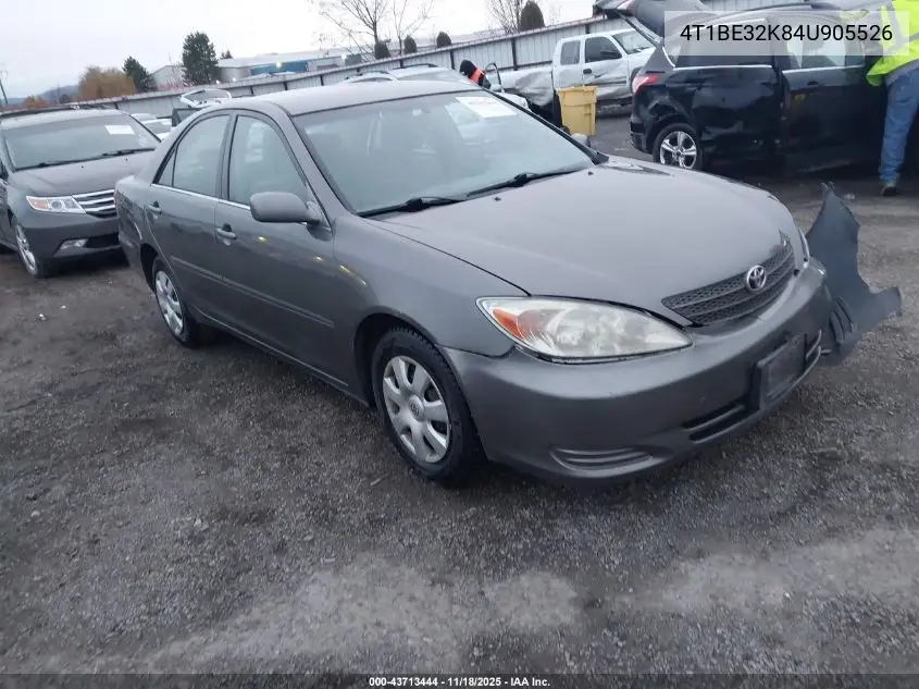 4T1BE32K84U905526 2004 Toyota Camry Le