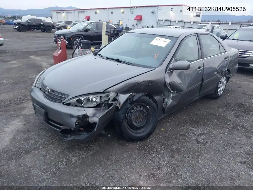 4T1BE32K84U905526 2004 Toyota Camry Le