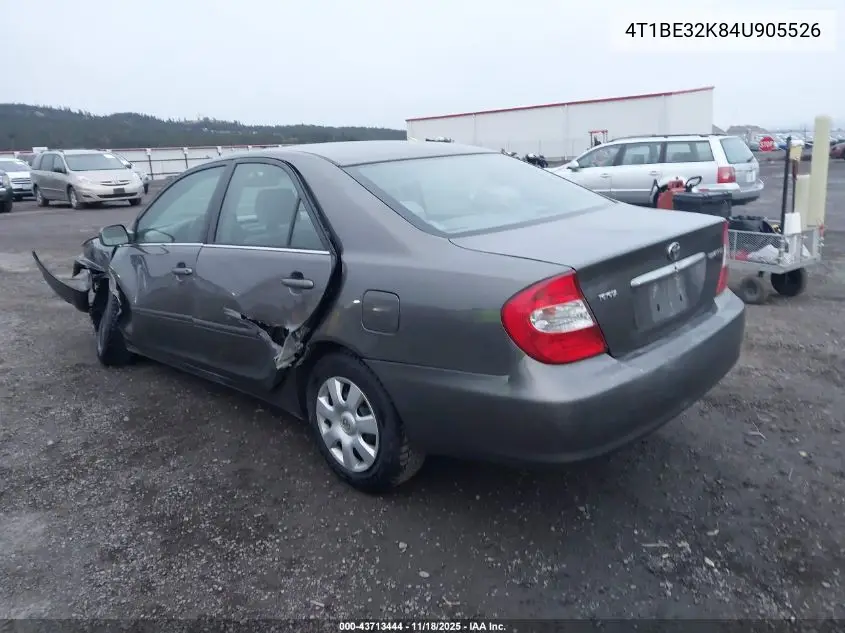 4T1BE32K84U905526 2004 Toyota Camry Le