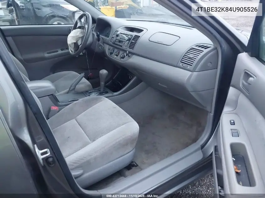 4T1BE32K84U905526 2004 Toyota Camry Le
