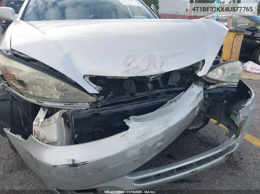4T1BF32KX4U577765 2004 Toyota Camry Xle V6