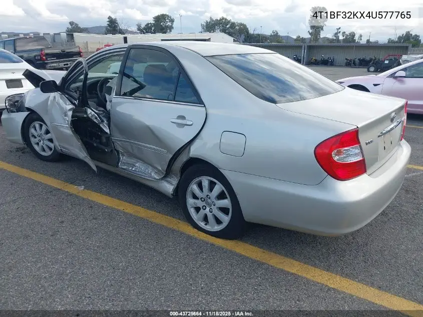 4T1BF32KX4U577765 2004 Toyota Camry Xle V6