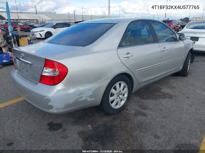 4T1BF32KX4U577765 2004 Toyota Camry Xle V6