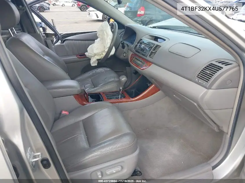 4T1BF32KX4U577765 2004 Toyota Camry Xle V6