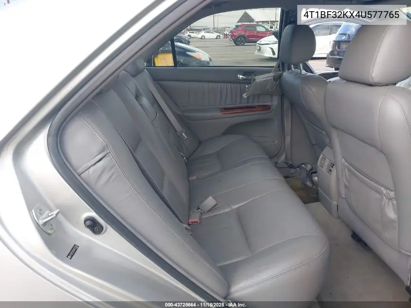 4T1BF32KX4U577765 2004 Toyota Camry Xle V6