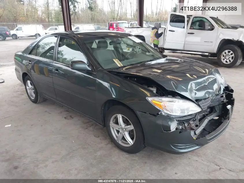 4T1BE32KX4U296388 2004 Toyota Camry Le