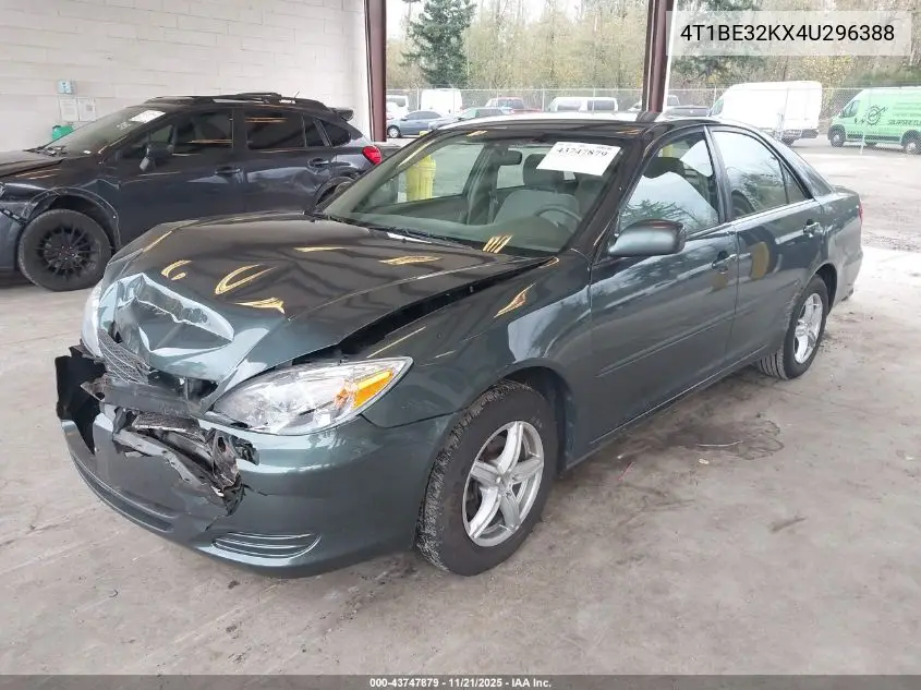 4T1BE32KX4U296388 2004 Toyota Camry Le