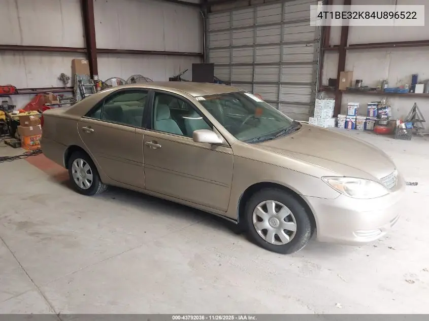 4T1BE32K84U896522 2004 Toyota Camry Le