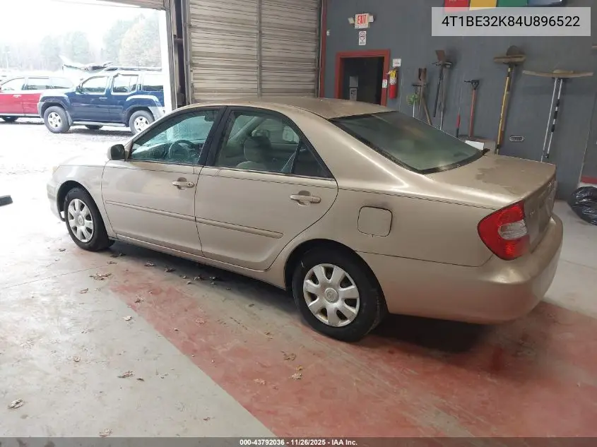 4T1BE32K84U896522 2004 Toyota Camry Le