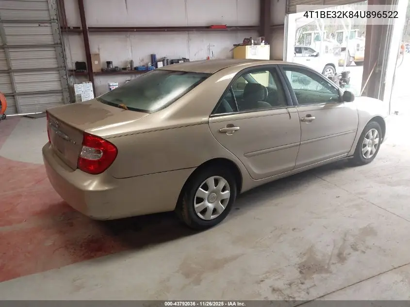 4T1BE32K84U896522 2004 Toyota Camry Le