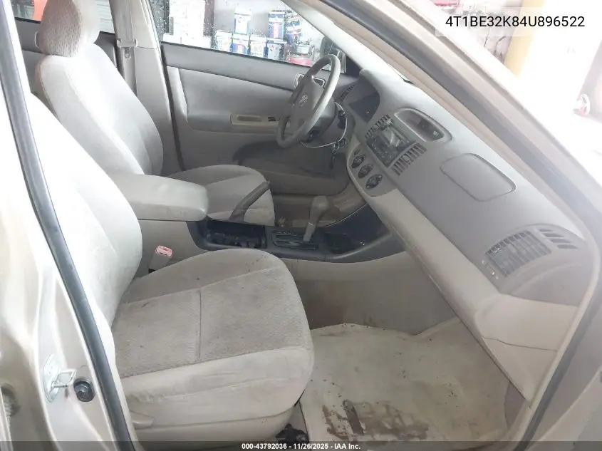 4T1BE32K84U896522 2004 Toyota Camry Le
