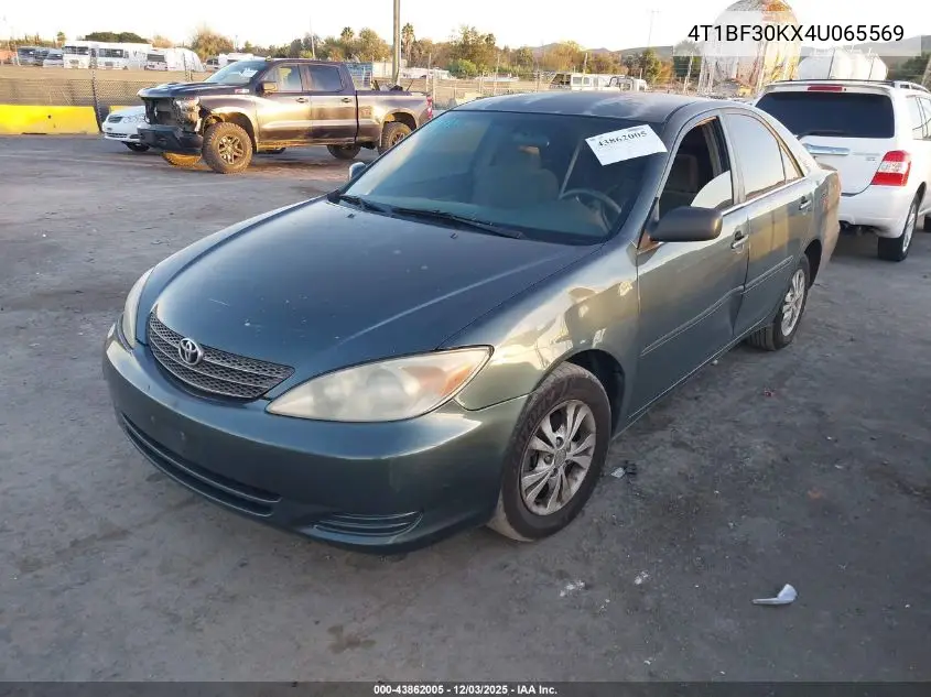 4T1BF30KX4U065569 2004 Toyota Camry Le V6