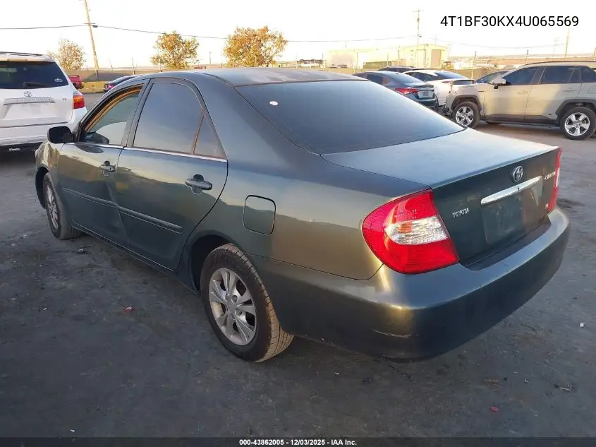 4T1BF30KX4U065569 2004 Toyota Camry Le V6