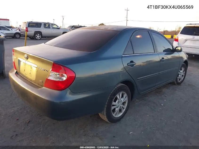 4T1BF30KX4U065569 2004 Toyota Camry Le V6