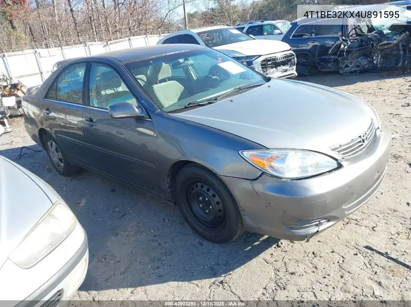 4T1BE32KX4U891595 2004 Toyota Camry Le