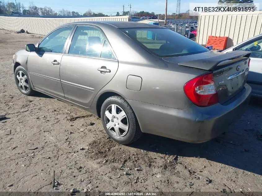 4T1BE32KX4U891595 2004 Toyota Camry Le