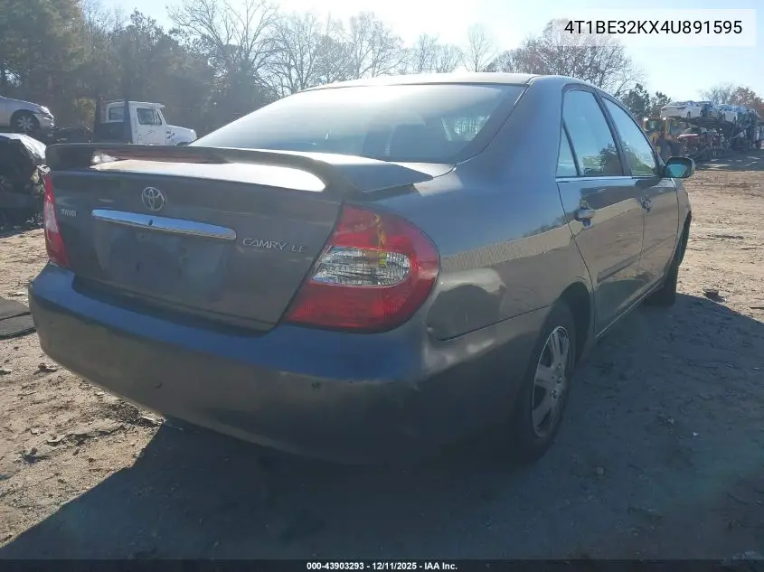 4T1BE32KX4U891595 2004 Toyota Camry Le