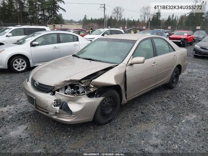 4T1BE32K34U353272 2004 Toyota Camry Le