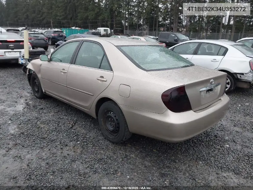 4T1BE32K34U353272 2004 Toyota Camry Le