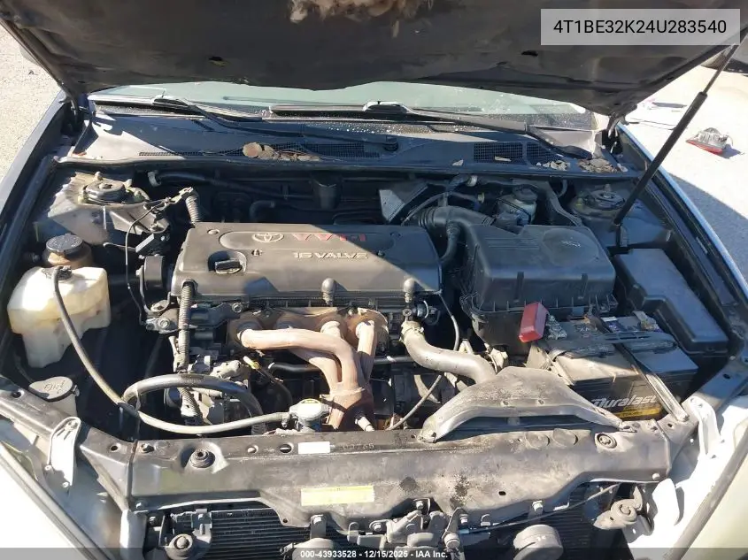 4T1BE32K24U283540 2004 Toyota Camry Le