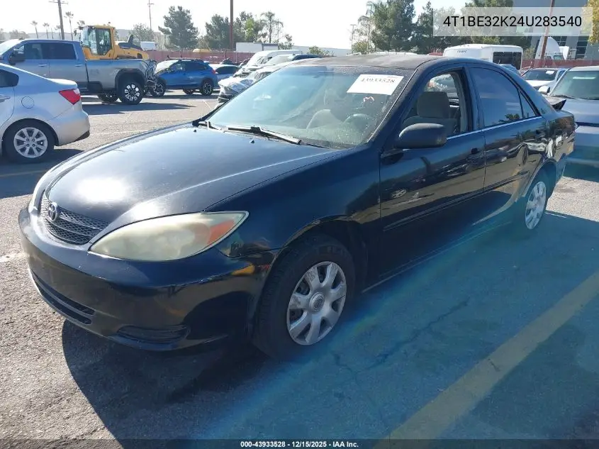 4T1BE32K24U283540 2004 Toyota Camry Le