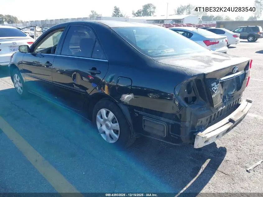 4T1BE32K24U283540 2004 Toyota Camry Le