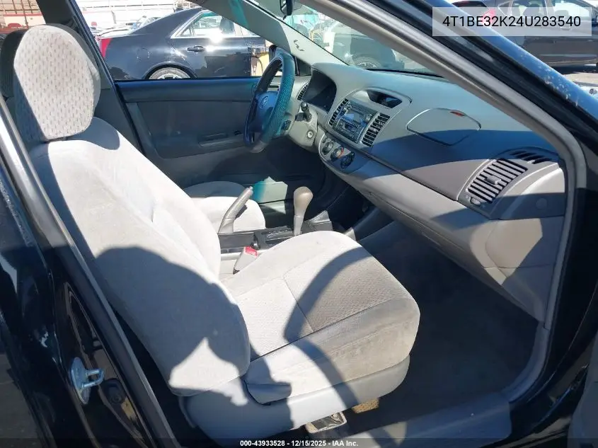4T1BE32K24U283540 2004 Toyota Camry Le