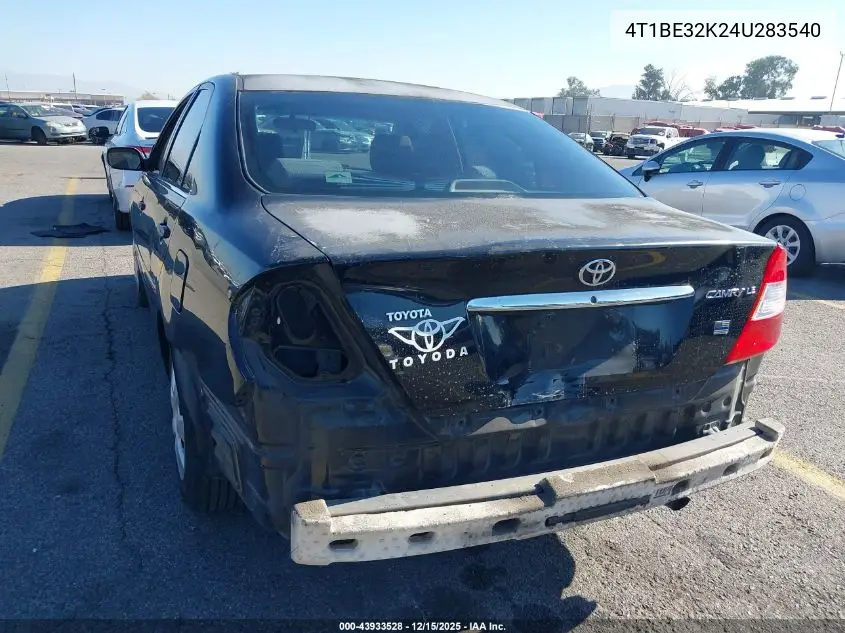 4T1BE32K24U283540 2004 Toyota Camry Le