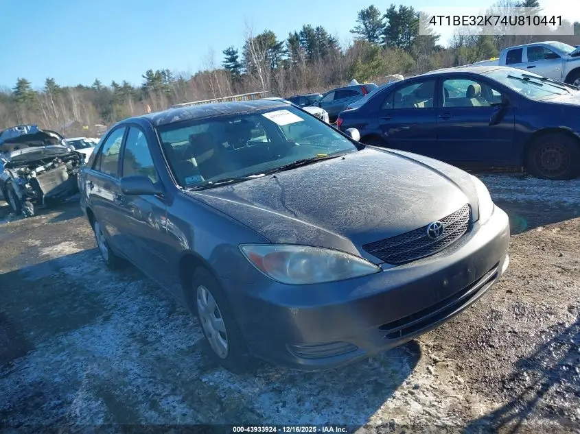 4T1BE32K74U810441 2004 Toyota Camry Le