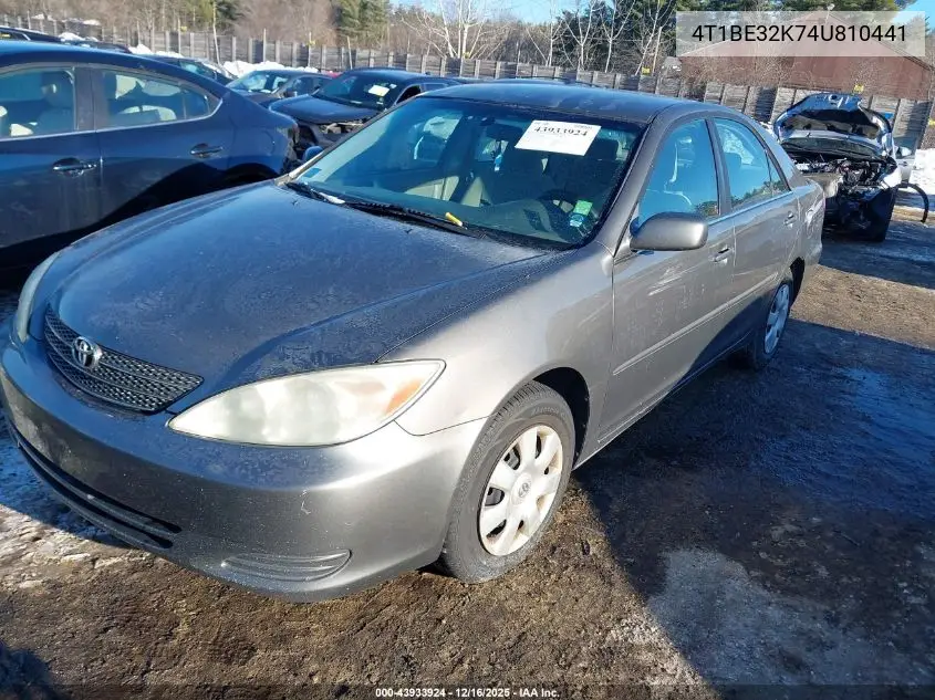 4T1BE32K74U810441 2004 Toyota Camry Le
