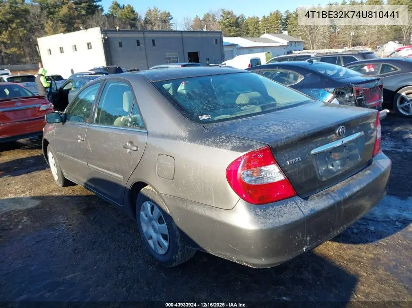 4T1BE32K74U810441 2004 Toyota Camry Le