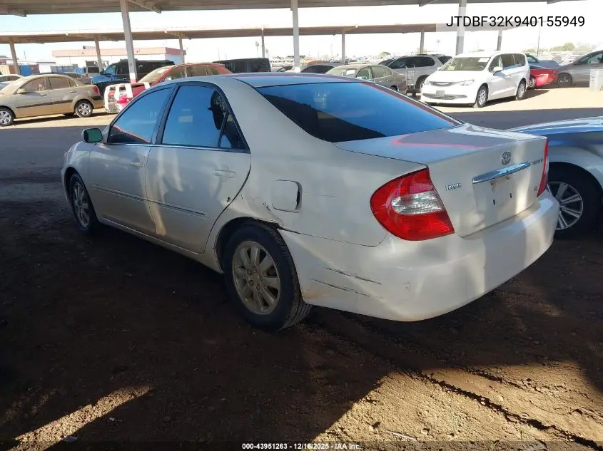 JTDBF32K940155949 2004 Toyota Camry Xle V6