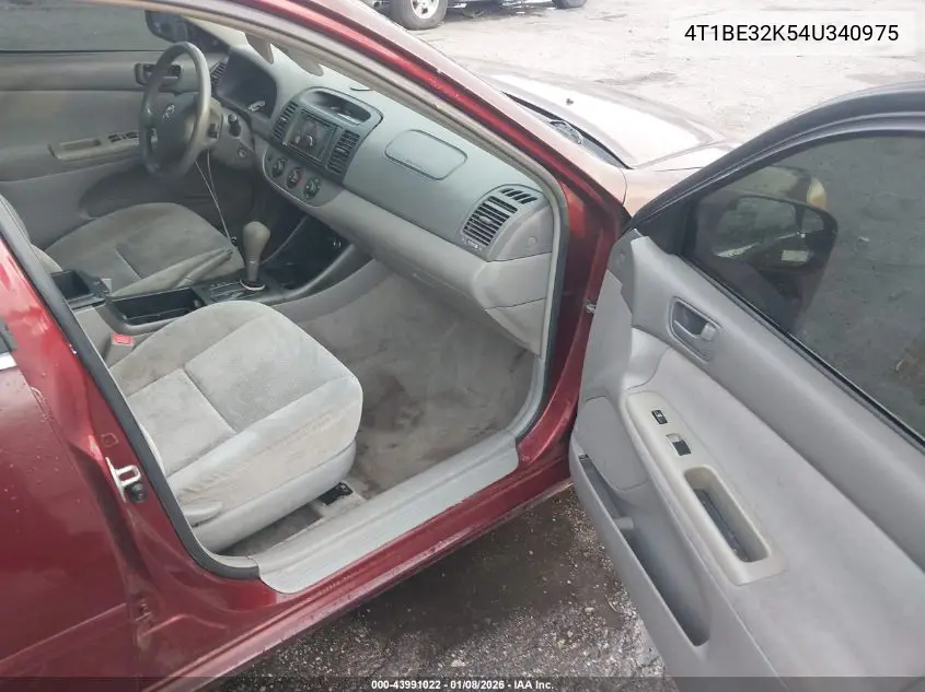 4T1BE32K54U340975 2004 Toyota Camry Le