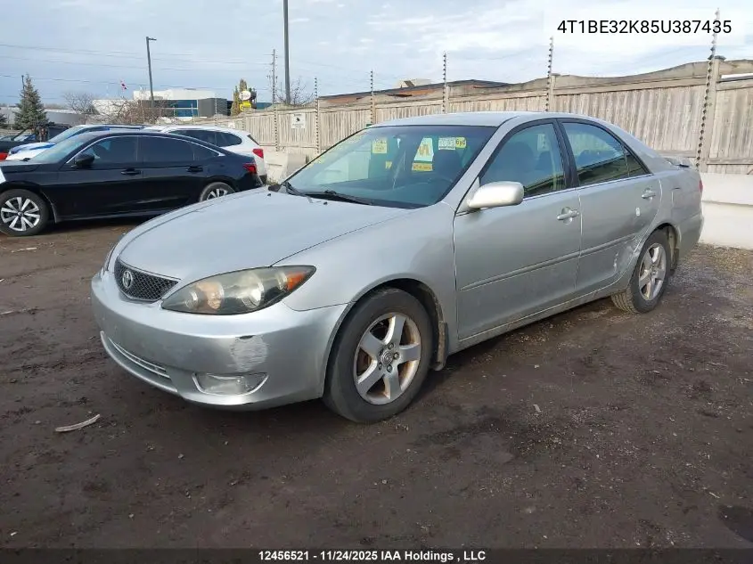 4T1BE32K85U387435 2005 Toyota Camry Le/Xle/Se