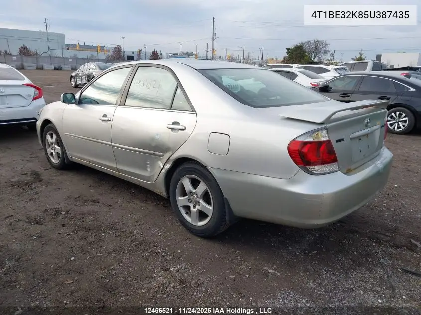 4T1BE32K85U387435 2005 Toyota Camry Le/Xle/Se