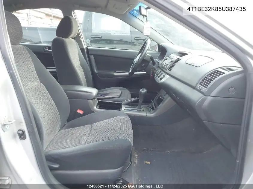 4T1BE32K85U387435 2005 Toyota Camry Le/Xle/Se