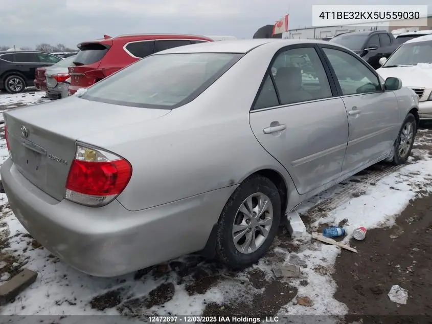 4T1BE32KX5U559030 2005 Toyota Camry Le/Xle/Se
