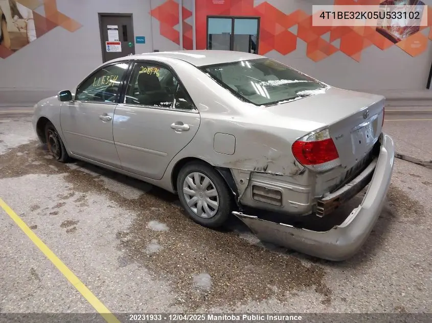 4T1BE32K05U533102 2005 Toyota Camry Le
