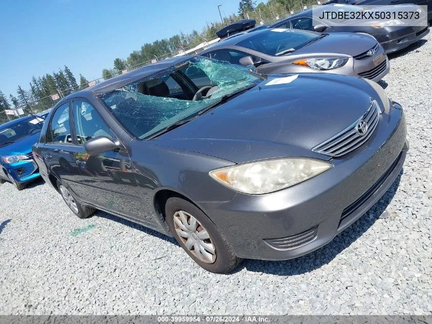 JTDBE32KX50315373 2005 Toyota Camry Le/Xle/Se